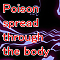 Poison spread through the body