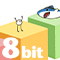 横向きのお散歩 - 8bit