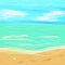 On the beach