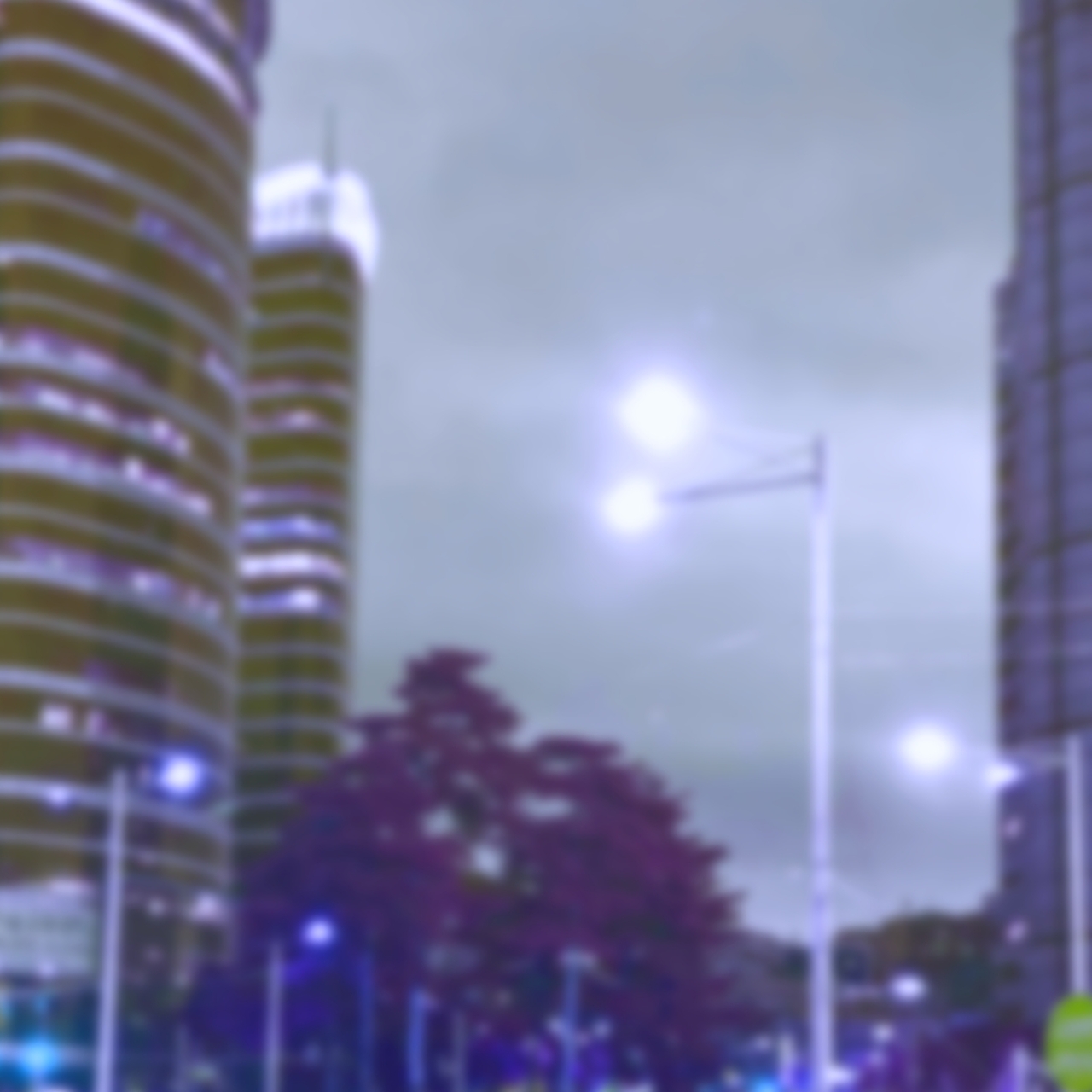 Dark blue night