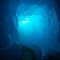 light blue cave