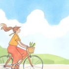 My bicycle and the blue sky