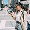 Walking on the street