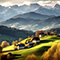 Peaceful village