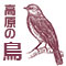 高原の鳥